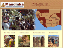 Tablet Screenshot of mandinkatours.com